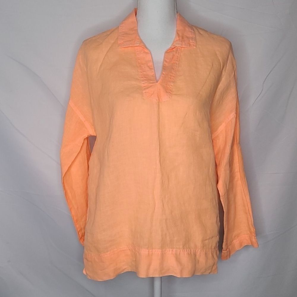 C & C California NWT 100% Linen Lightweight
L/S Collared Top sz M